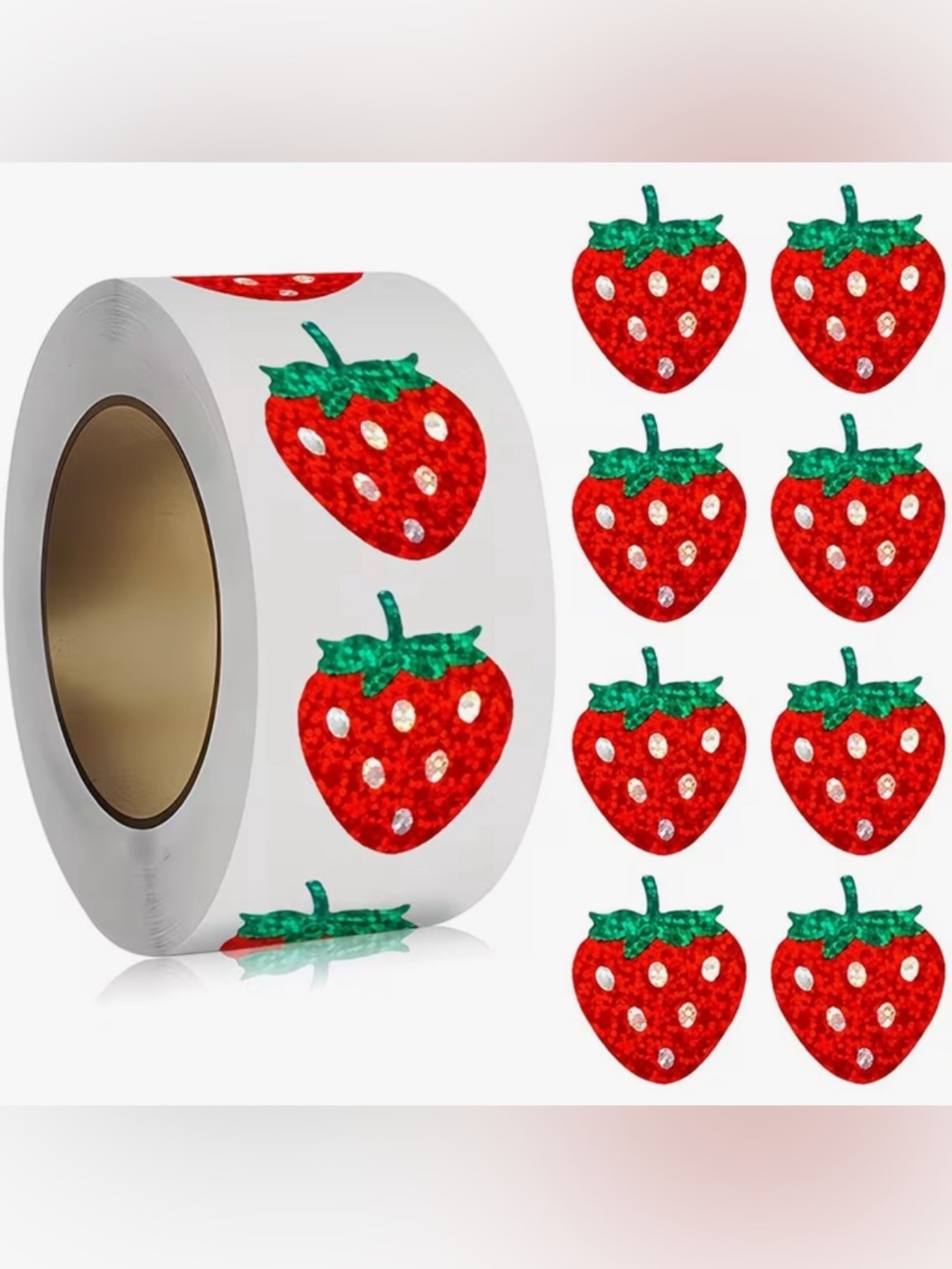 Holographic Glitter Sticker Rolls of 100 - Choose 1 - Picture 6 of 10